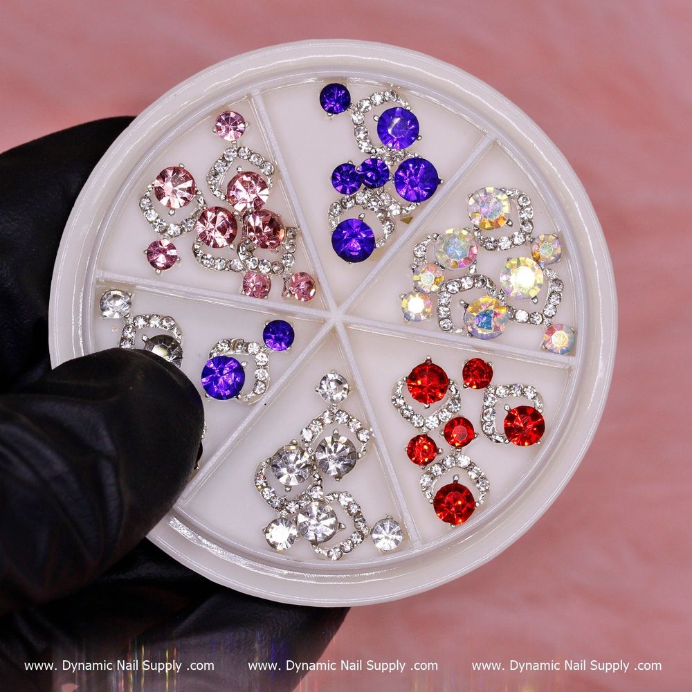 20-piece Christmas 3D nail charms set - 2