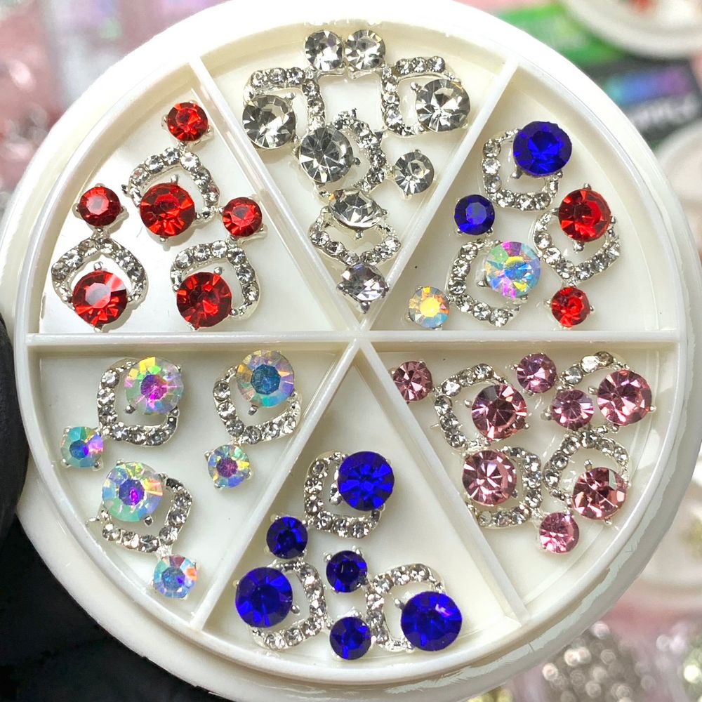 20-piece Christmas 3D nail charms set - 4