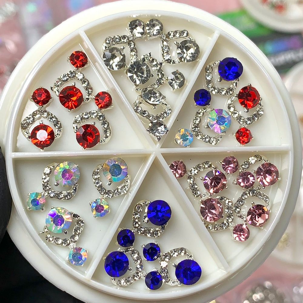 20-piece Christmas 3D nail charms set - 5