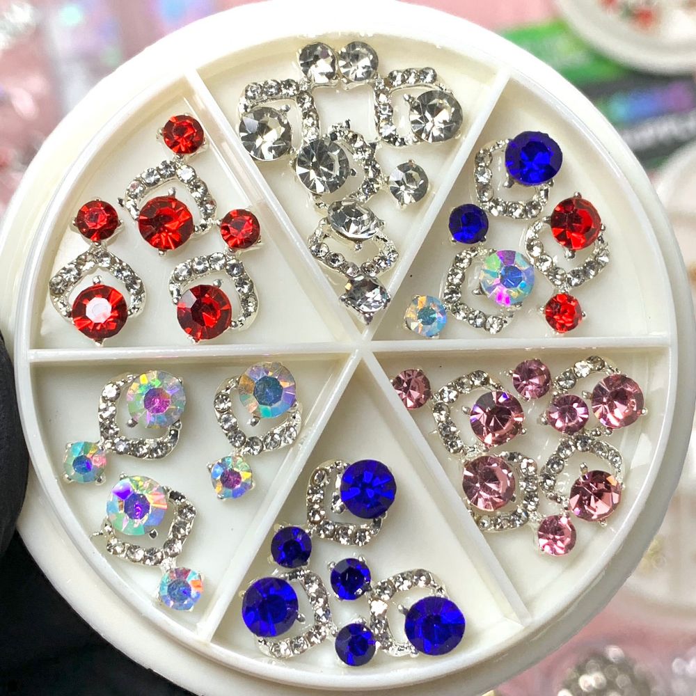 20-piece Christmas 3D nail charms set - 6
