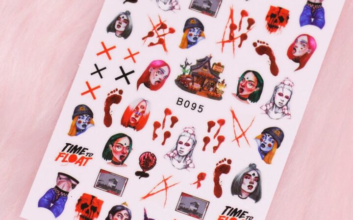 Bloody Halloween Nail Stickers: Beginner’s Application Guide