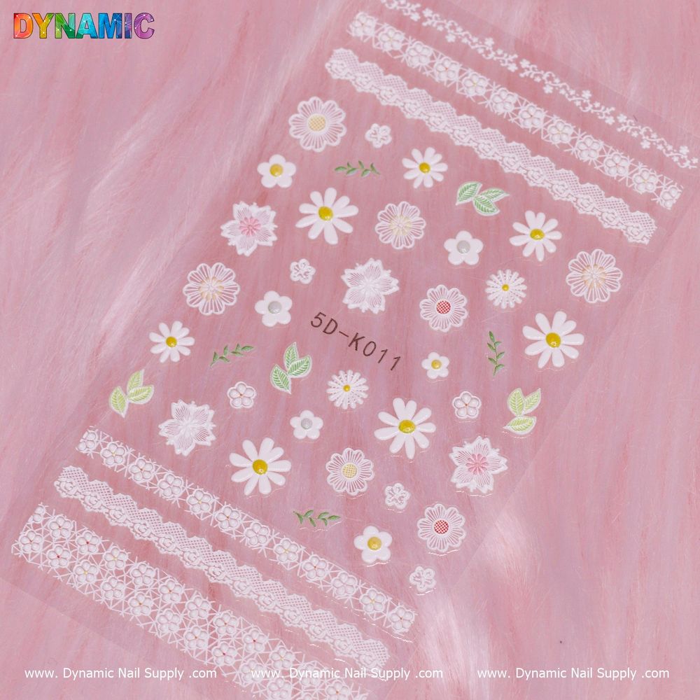 Floral Nail Stickers: Spring 5D Tips & Trends