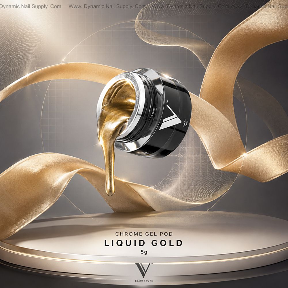 Pod gel cromado dorado 5ml - 2