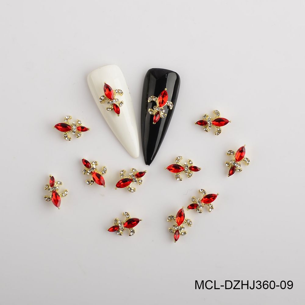 Saint Fleur De Lis nail charms pack - 10