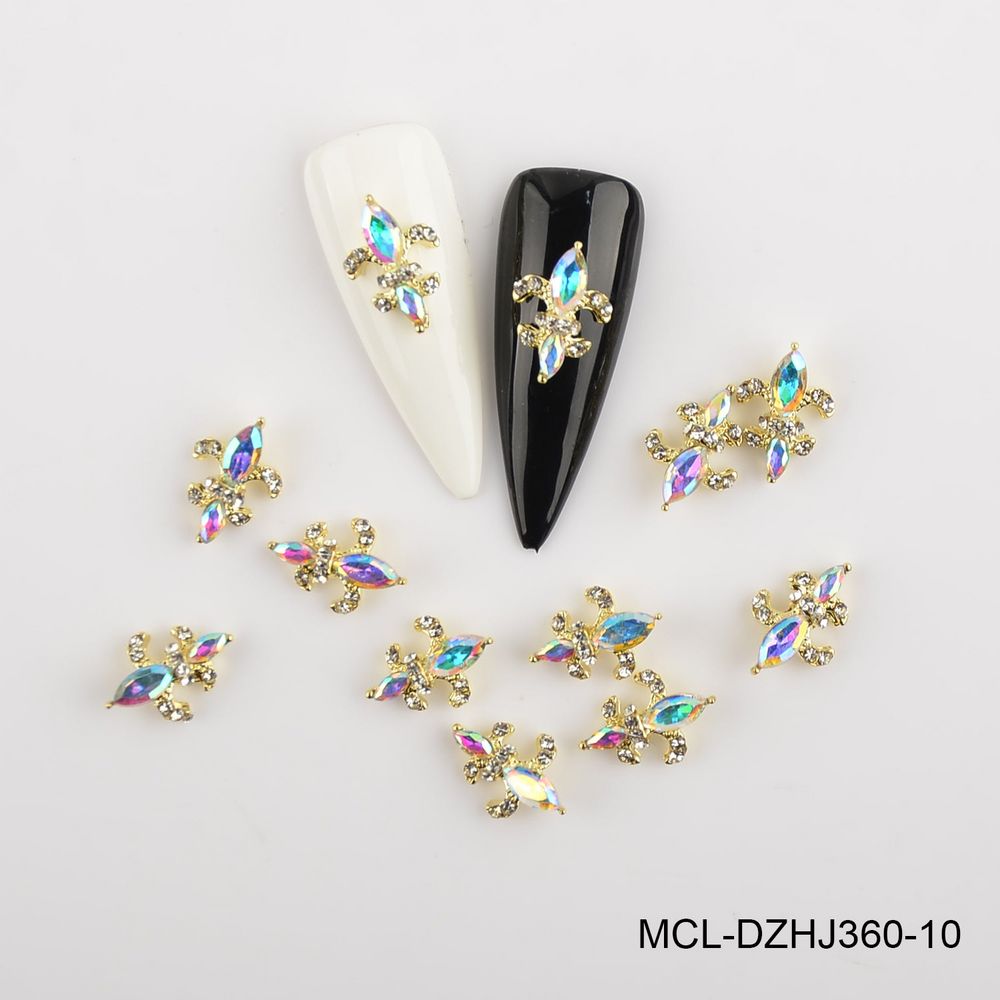 Saint Fleur De Lis nail charms pack - 11