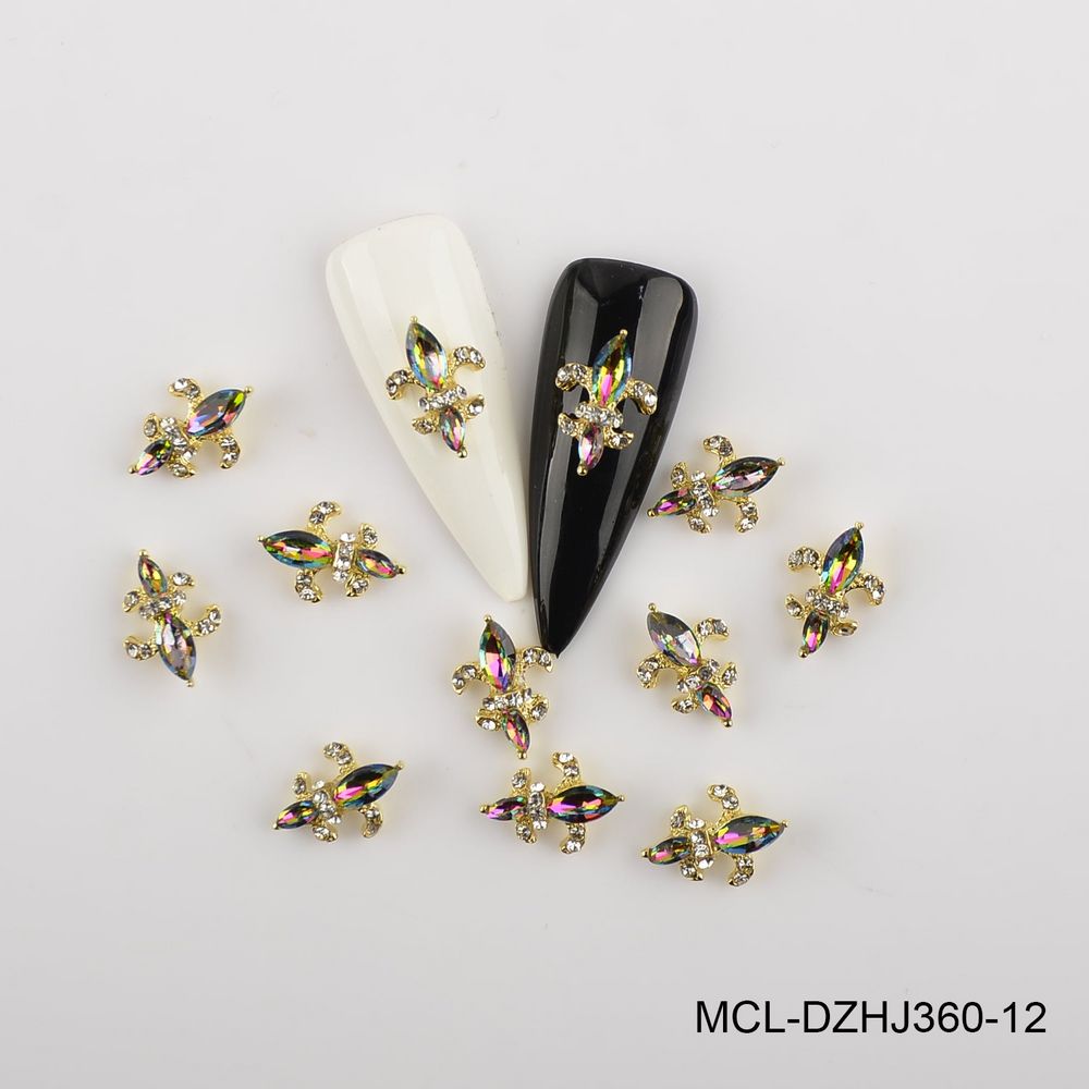 Saint Fleur De Lis nail charms pack - 13