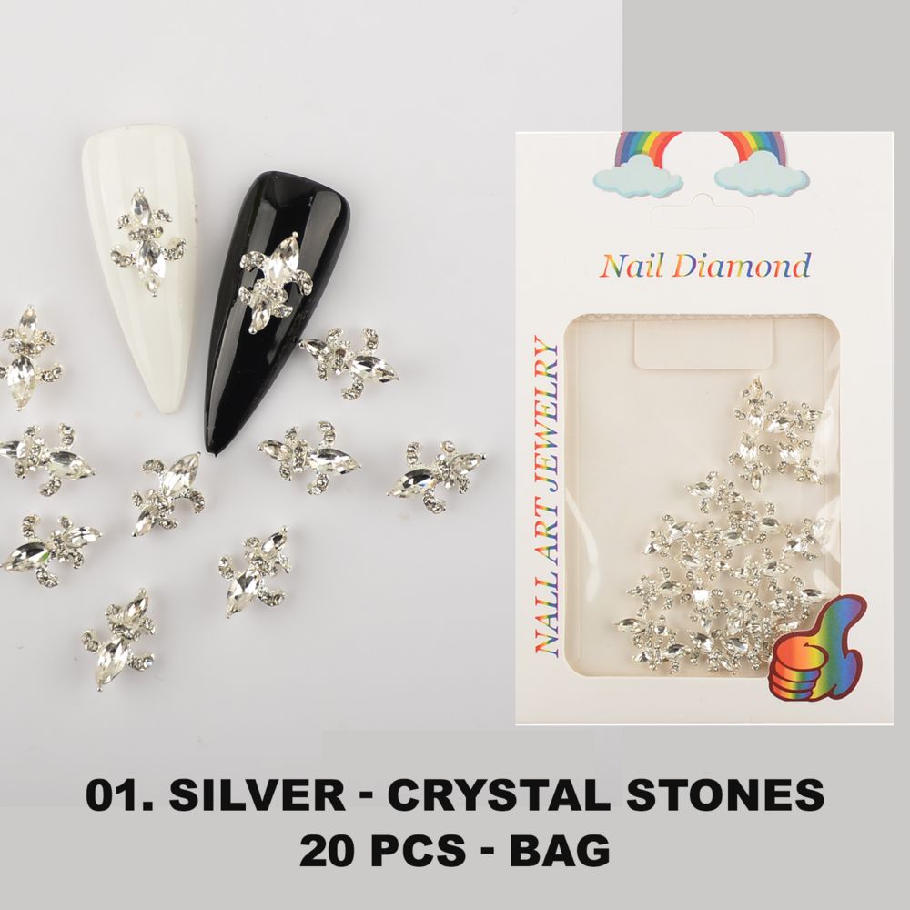Saint Fleur De Lis nail charms pack - 2