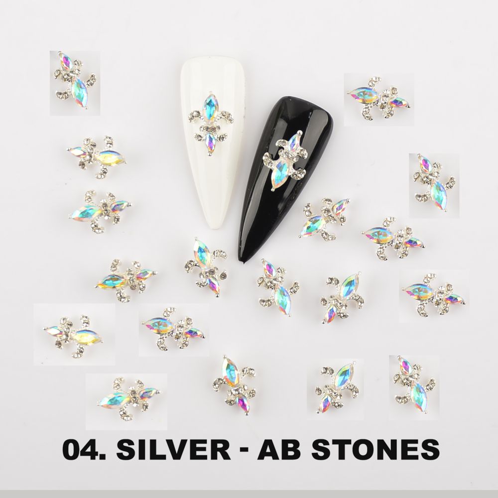 Saint Fleur De Lis nail charms pack - 3