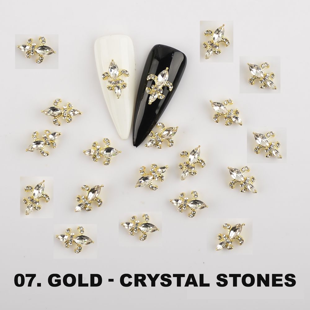 Saint Fleur De Lis nail charms pack - 4