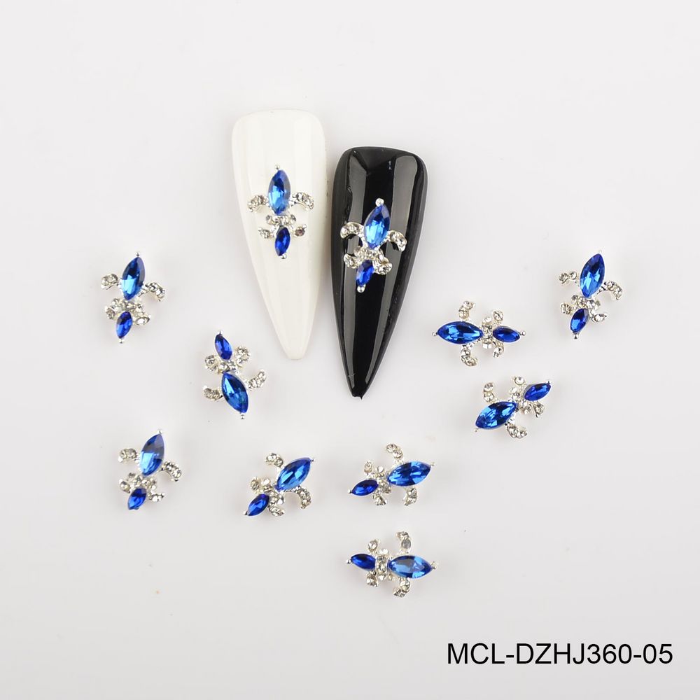 Saint Fleur De Lis nail charms pack - 7
