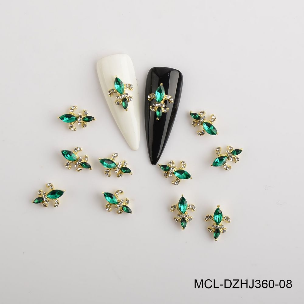 Saint Fleur De Lis nail charms pack - 9